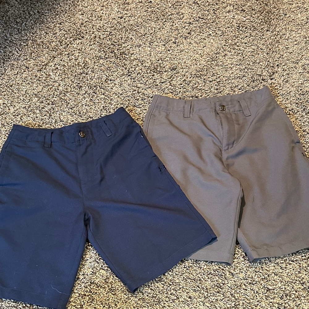 Navy and Gray under armour golf shorts
